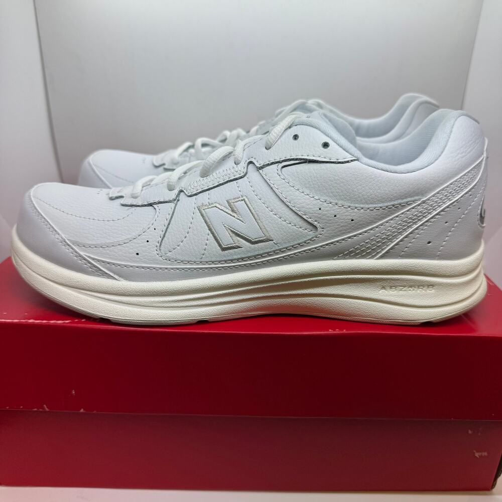 New Balance 577v1 Athletic Walking Sneakers Men's US 9.5B White Lace-Up MW577WT